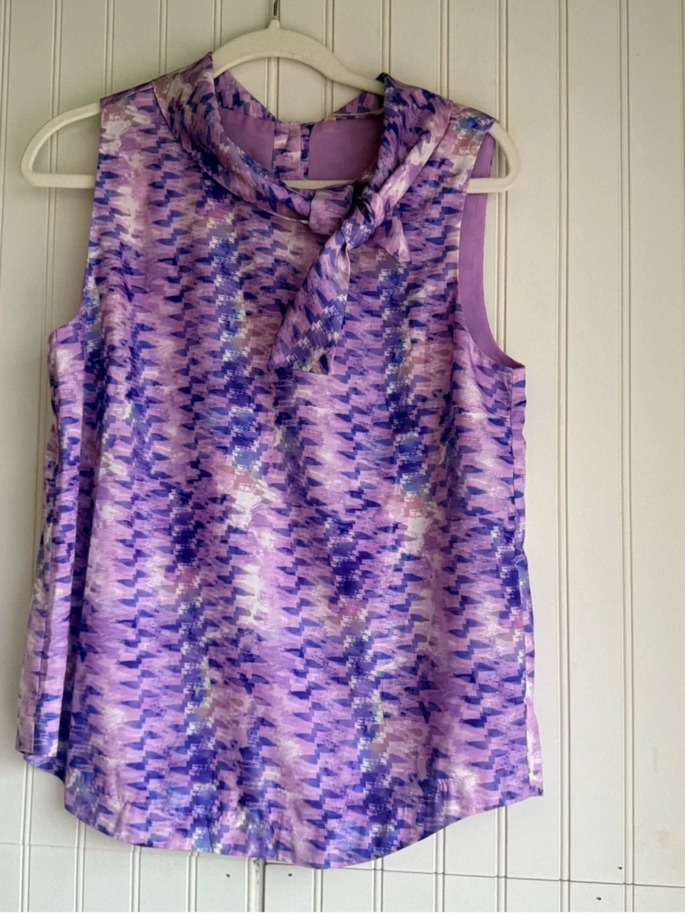 Soft Surroundings Size S Sleeveless Adrie Top Blouse in Orchid Multi NEW! - Picture 2 of 7